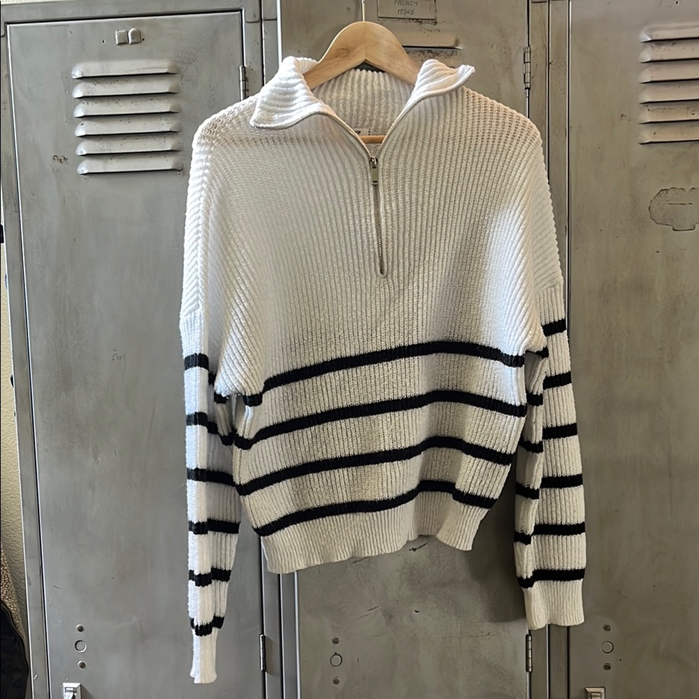 Workshop Republic Clothing Cozy White Knit Sweater